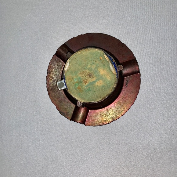 Vintage 1970’s Etched Copper Fabulous Las Vegas Roulette Ashtray - Works!  Japan - Picture 5 of 5